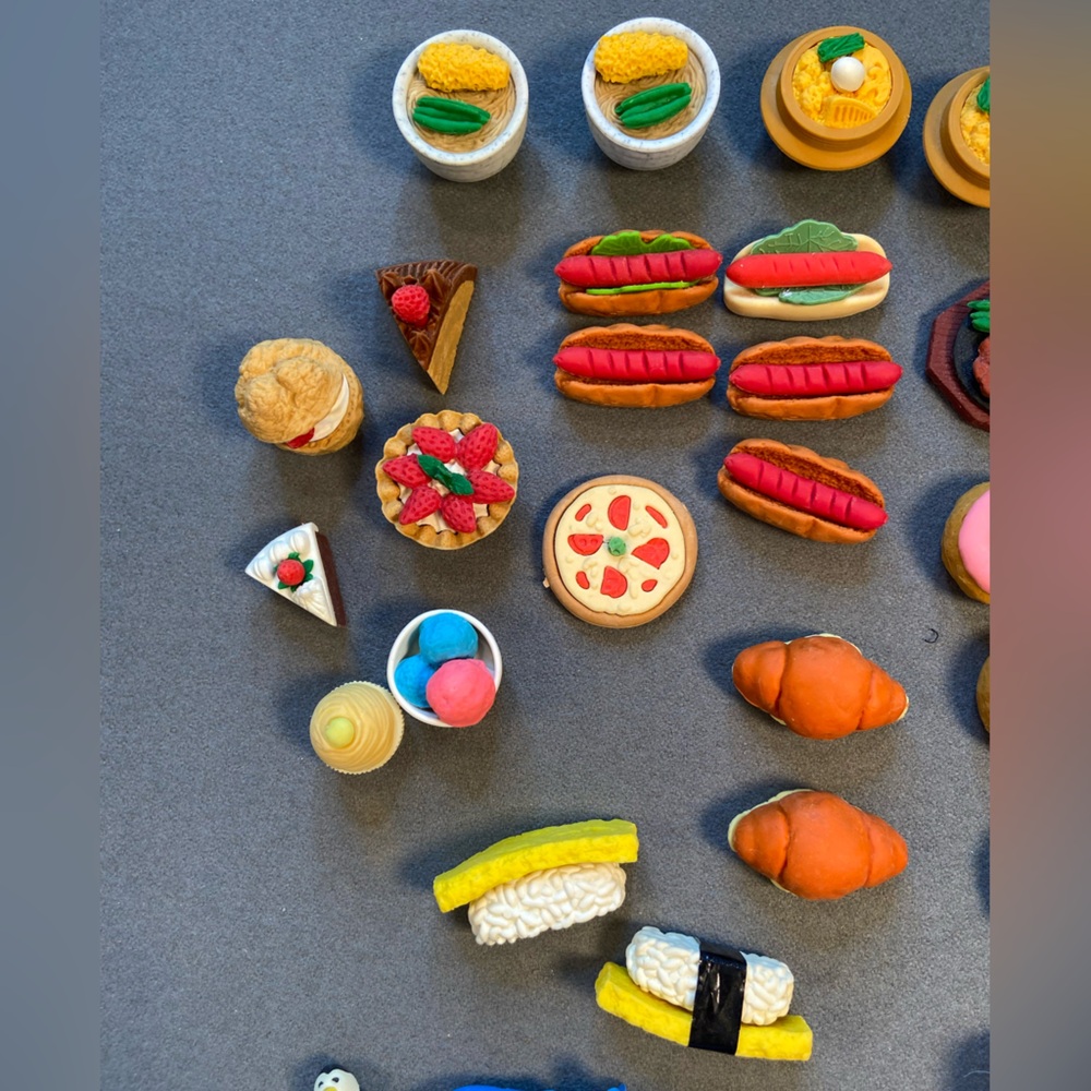 Japanese miniature erasers, pull apart,‎ food, animals, office supplies - Picture 8 of 9